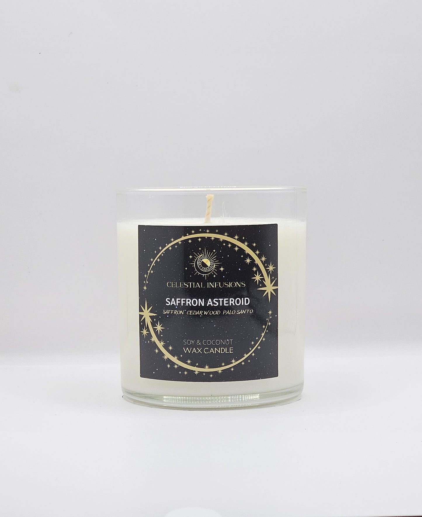 Saffron Asteroid candle (8.5oz)